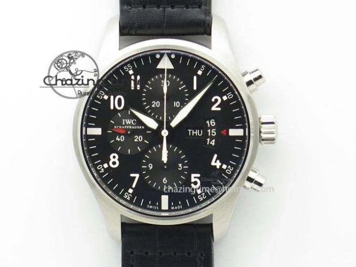 MIROTIME 0210 Pilot Mark XX IW328201 ZF 1:1 Best Edition Black Dial on Black Leather Strap A Affordable 7028